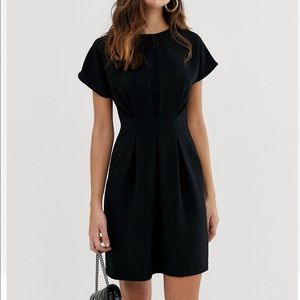 Pleated Black Dress